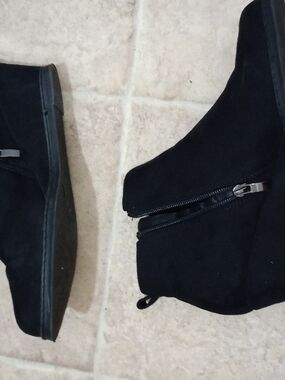 MARELLA Black Suede Side-Zip Chukka Boots